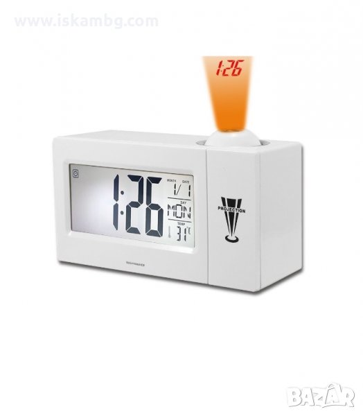 ЧАСОВНИК С ПРОЕКТОР ЗА СТЕНА ИЛИ ТАВАН (МЕТЕОЧАСОВНИК) - код 3605, снимка 1