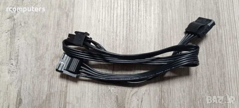 Кабел EVGA Type 3 Flat Black 4-6 pin Peripheral Cable - 3 Yestone P01001, снимка 1