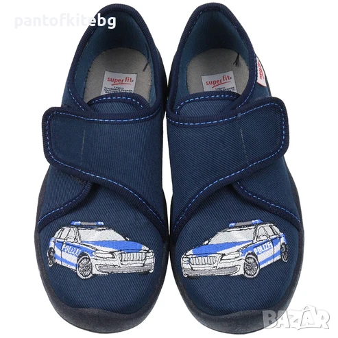  Superfit Пантофи за момче с полицейска кола, снимка 1