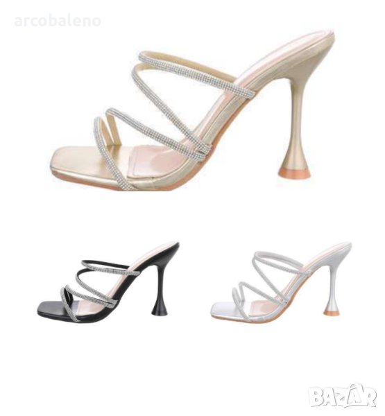 Дамски сандали на висок ток, снимка 1