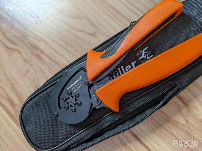 WEIDMÜLLER PZ 10 HEX - PROFI ТОП Кримпклещи 0,14-10mm²+Twin2x4mm²!!ЧИСТО НОВИ!!ORIGINAL Weidmüller!!, снимка 1