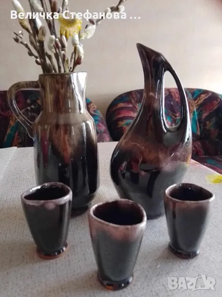 Керамичен сервиз за ракия, снимка 1