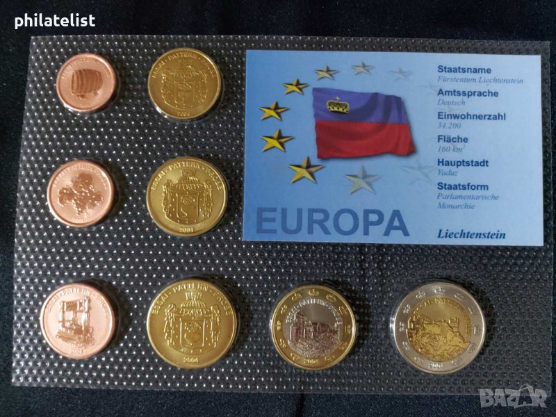 Пробен Евро Сет - Лихтенщайн 2004 #3 , снимка 1