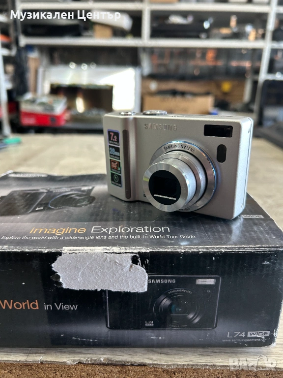 Фотоапарат Samsung L74 WIde Бял, без батерия, снимка 1