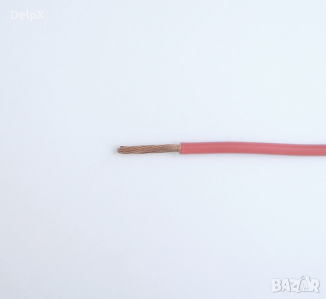 Проводник едножилен червен ПВ А2 1x4mm2, снимка 1