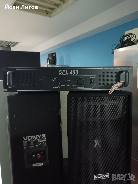 PA Колони VONYX + Усилвател SPL 400, снимка 1