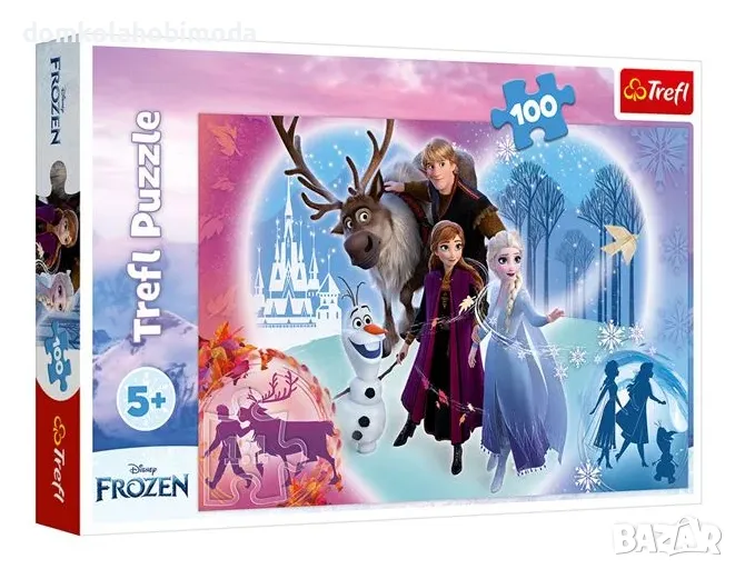  Пъзел Елаза и Ана Frozen Trefl, 100 части , снимка 1