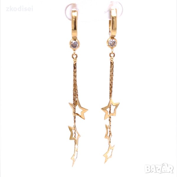 Златни обеци 3,80гр. 14кр. проба:585 модел:19551-1, снимка 1