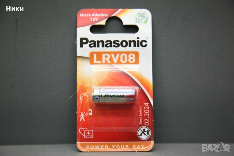 Panasonic - Батерия LRV08 Micro Alkaline 12V - Нова, снимка 1