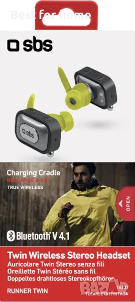 SBS Runner PRO безжични стерео слушалки, снимка 1