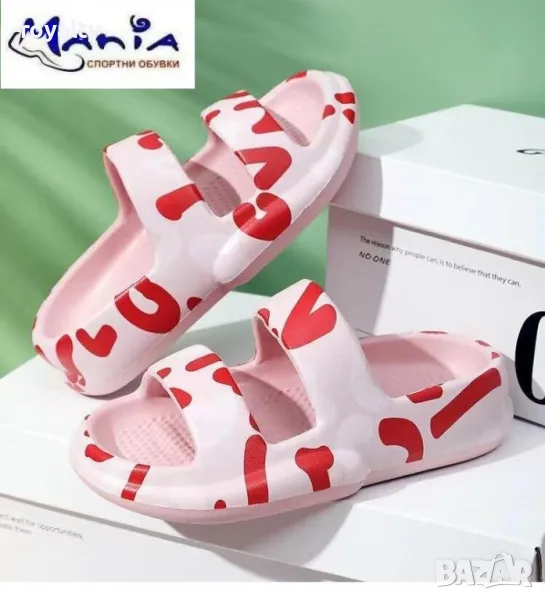 Дамски цветни чехли Различни цветове , снимка 1