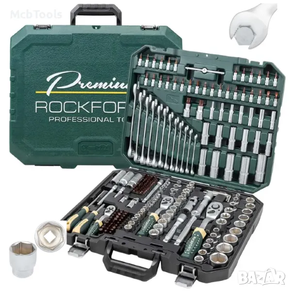 Гедоре 216 части със специални вложки 1/2“, 1/4“ и 3/8“ RockForce Premium XI-ON, снимка 1