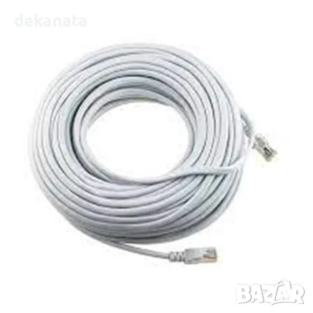 Готов LAN Пач мрежов кабел FTP Cat5е за свързване на IP камери за видеонаблюдение - дължина 15 метра, снимка 1