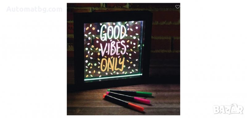 Светещо табло за съобщения с неонови маркери, Automat, снимка 1
