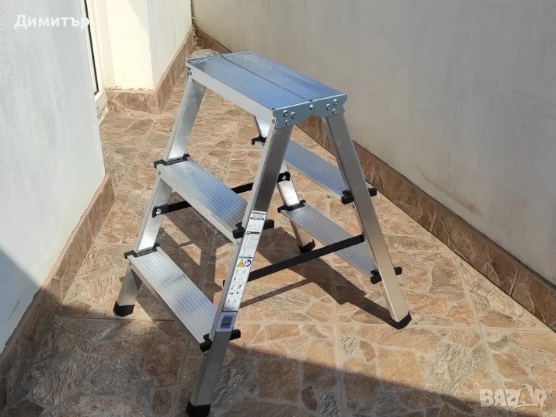 Стълба двураменна алуминиева 2х3 125кг НОВА, снимка 1