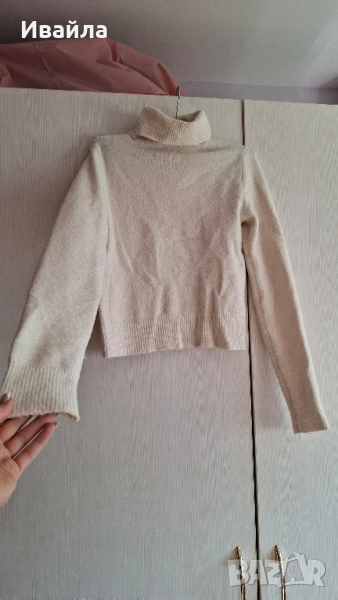 Бяло поло Bershka, снимка 1