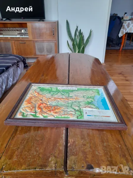 Стара релефна карта на България #2, снимка 1