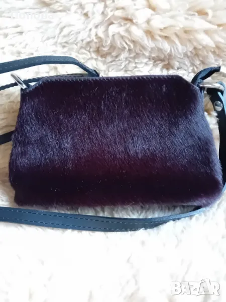 "Vera Pelle" естествена кожа малка чанта, снимка 1