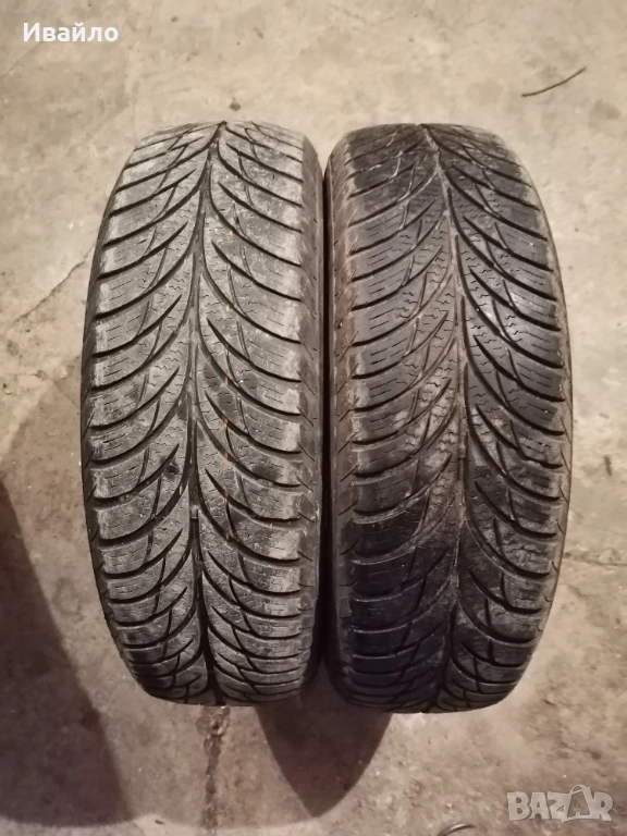 Продавам 2 броя зимни гуми 165.70.14 на 1 сезон дот 2019 Unoryal  , снимка 1