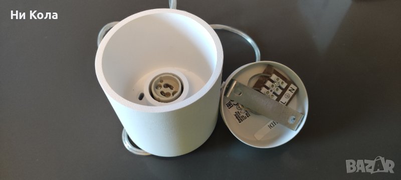  Пендел Kanlux ALGO GU10 PO-W, 220V, фасунга 1XG10, max. 1x40W, алуминий, цвят бял, снимка 1