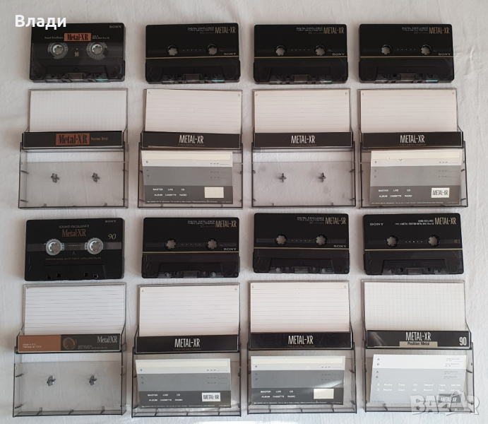 Аудио касети Sony Metal XR. Metallic, Maxell MX, снимка 1