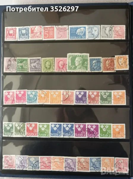 Колекция пощенски марки Швеция 1886-1960г., снимка 1