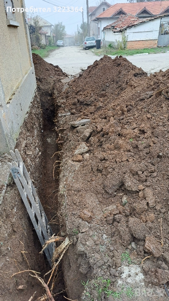 60лв/ч Услуги с мини багер и малък трактор, снимка 1