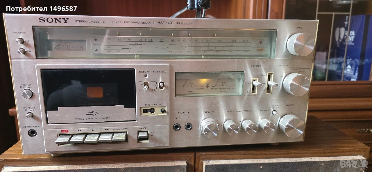 Stereo Cassette Receiver Sony HST-49, снимка 1