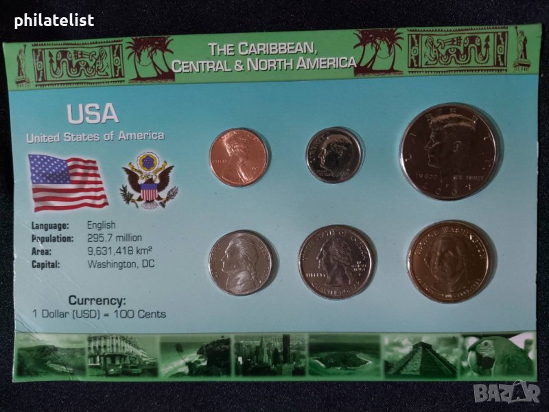 Комплектен сет - САЩ от 6 монети - 2004-2007, снимка 1