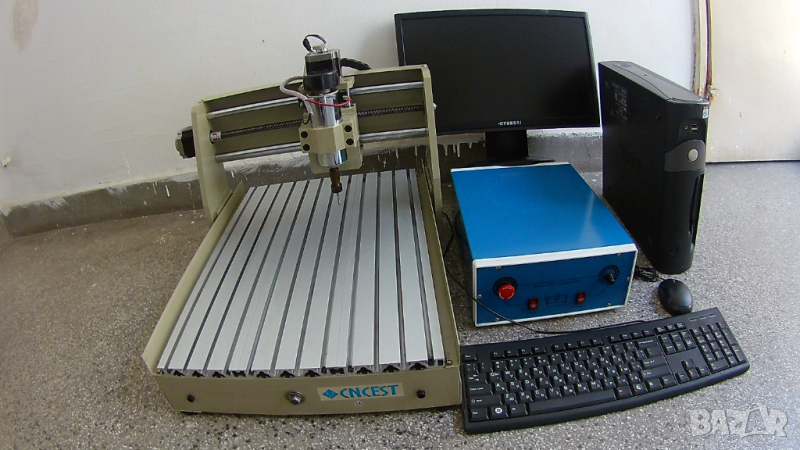 Рутер фреза CNC, С 3 оси , Мотор 500W, снимка 1