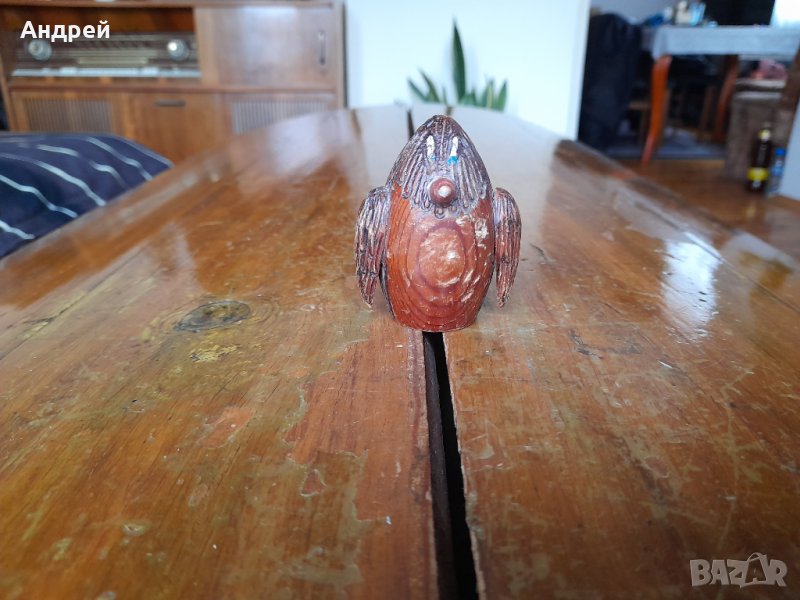 Стара дървена фигурка #4, снимка 1