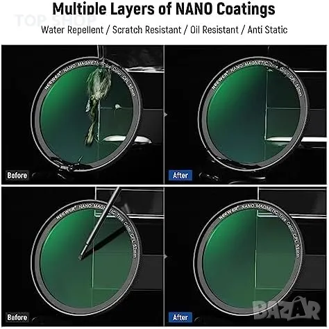 Нов 52 мм магнитен филтър за телефон с адаптерен пръстен SmallRig NEEWER клетка, снимка 8 - Чанти, стативи, аксесоари - 49509676