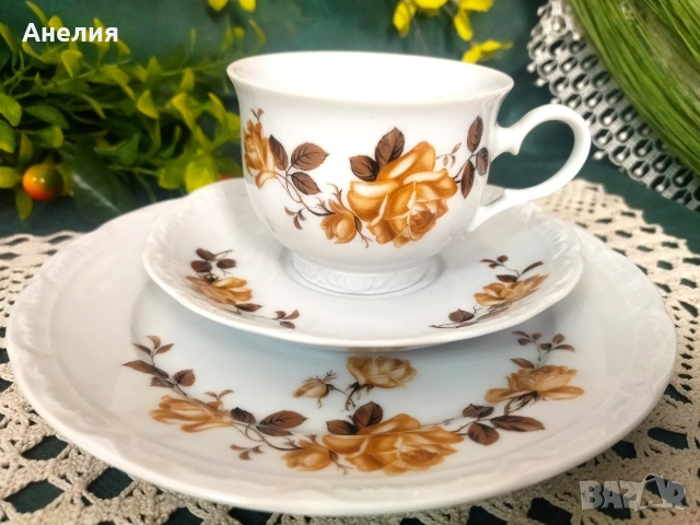 Mitterteich Bavaria кафява роза сетове , снимка 4 - Чаши - 53024936