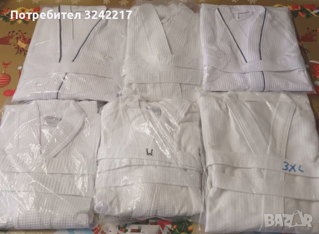 Вафлени памучни халати от S do 3 XXL, снимка 14 - Хавлиени кърпи - 39233434