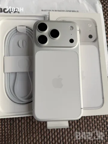 КАТО НОВ! iPhone 17 Pro Silver• 24М ГАРАНЦИЯ! 256GB, снимка 2 - Apple iPhone - 55977719