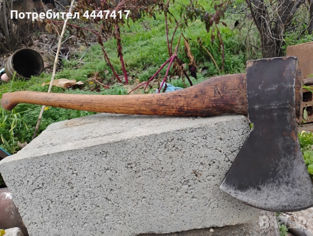 Стара Германска брадва , снимка 4 - Градински инструменти - 52679452