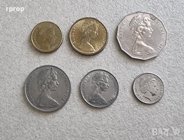 Монети. Австралия.  Лот .5, 10 ,20, 50 цента .  1 и 2 долара.6 бройки., снимка 16 - Нумизматика и бонистика - 41411682