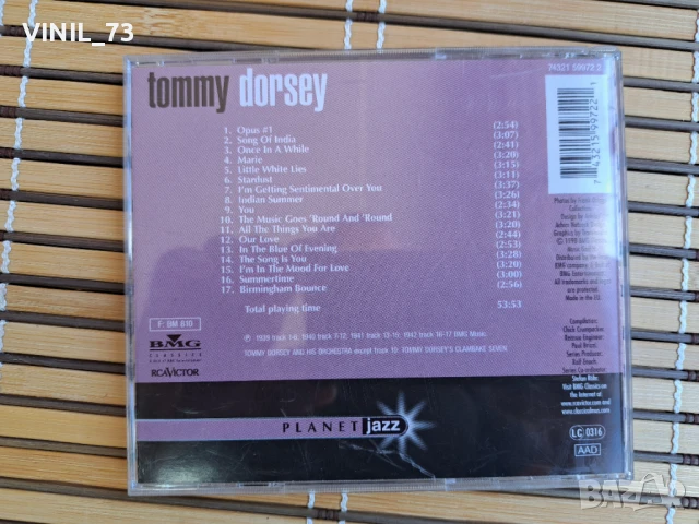 Tommy Dorsey – Planet Jazz, снимка 3 - CD дискове - 50893746