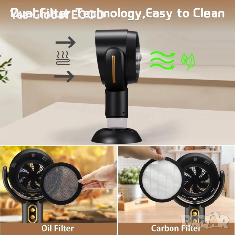 Mostop преносим абсорбатор USB с 2 скорости и миещ се филтър, снимка 5 - Друга електроника - 52413426