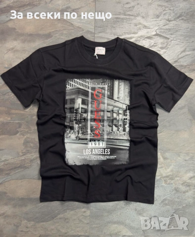 Guess Мъжка Тениска👕Мъжка Блуза С Къс Ръкав - Налични Различни Цветове Код NGHSP31, снимка 4 - Тениски - 53695036