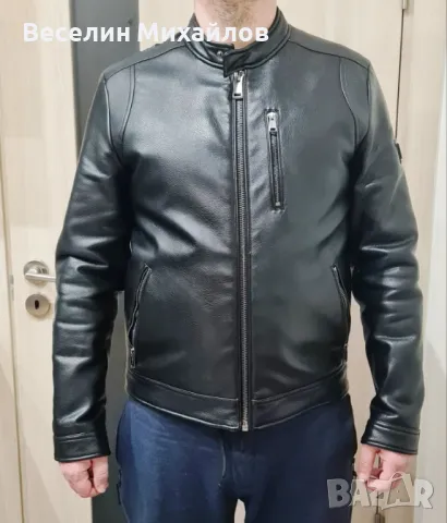 Яке от еко кожа Гес - GUESS, снимка 3 - Якета - 49585235