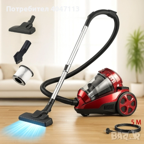 Циклонна прахосмукачка Royalty Line RL-BSCM1400.60 - Мощно почистване без торба , снимка 5 - Прахосмукачки - 51697309