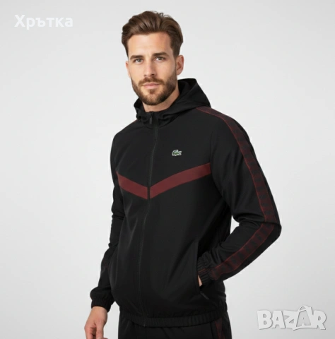Lacoste Sport Monogram - Оригинално мъжко спортно яке размер L