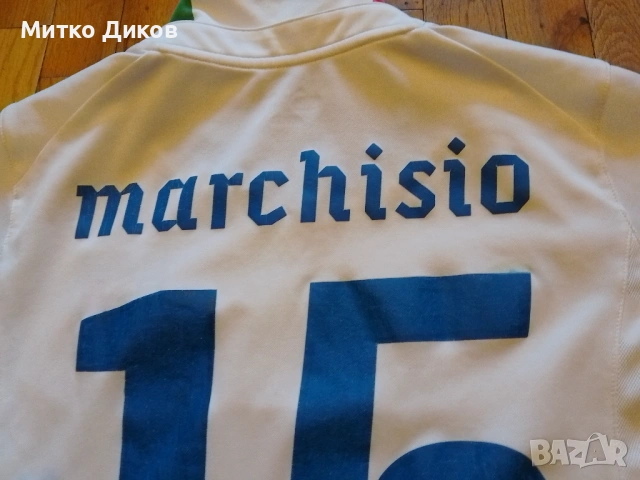 Италия маркова тениска Пума #15 Маркизио размер ХС 13-15 г, снимка 7 - Футбол - 53696695