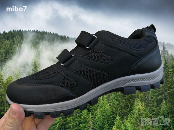  Мъжки маратонки с лепенки велкро в черно, мод.04- CAIDAI, снимка 3 - Маратонки - 41937110