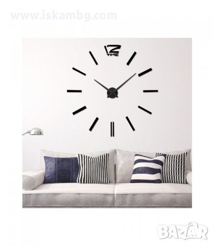 САМОЗАЛЕПВАЩ 3D СТЕНЕН ЧАСОВНИК - код 4203, снимка 13 - Стенни часовници - 33946247