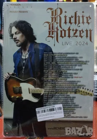 Richie Kotzen Live Tour 2024-метална табела(плакет)