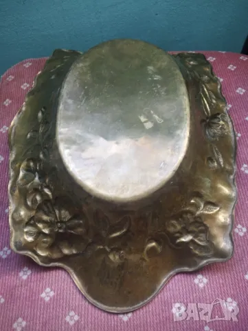 Бронзова купа арт деко, снимка 6 - Антикварни и старинни предмети - 48824360