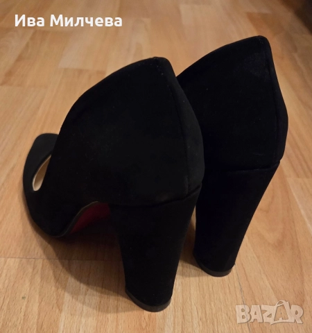 Обувки на ток 37, снимка 3 - Дамски обувки на ток - 52266069