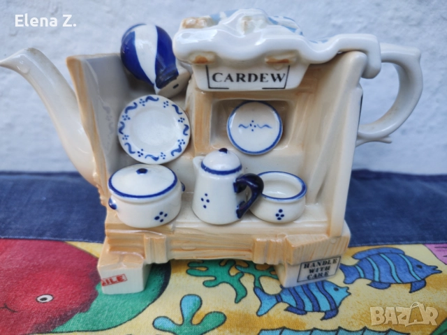 Винтидж чайник сергия за порцелан Paul Cardew, снимка 2 - Колекции - 52344471